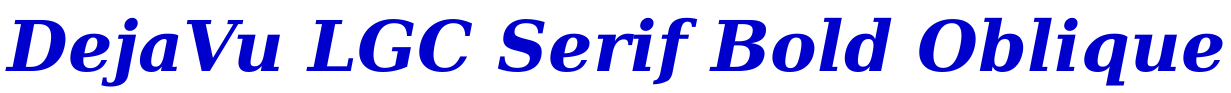 DejaVu LGC Serif Bold Oblique font